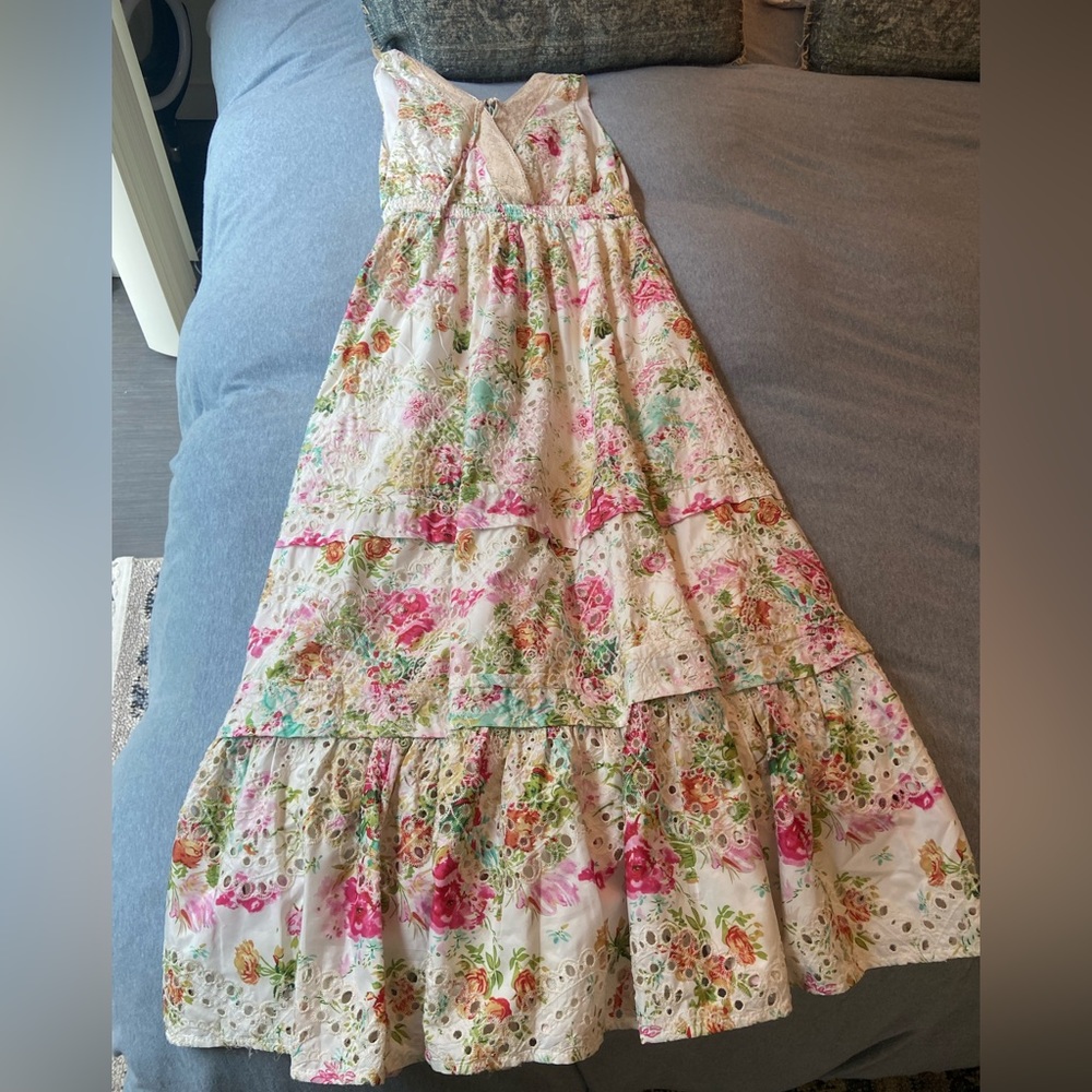 Just Me tropical floral lace midi dress - Picture 5 of 5